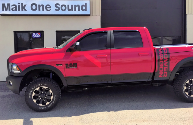 2017 Ram 2500 with professional window tint in North Bay